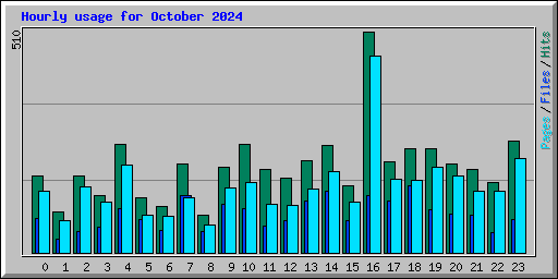 Hourly usage for October 2024